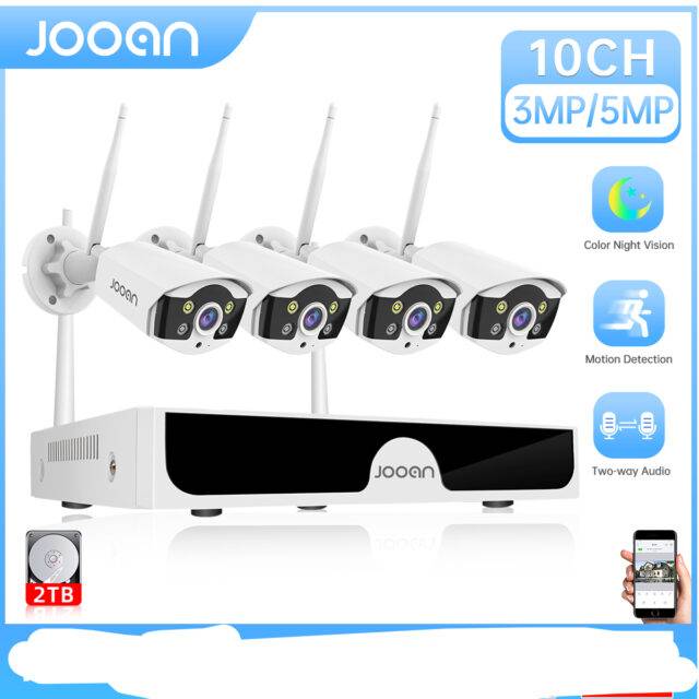 Jooan 10CH NVR 3MP 5MP Wireless Security Camera System Outdoor P2P WiFi IP Camera Set CCTV Camera Video Surveillance Kit NVR Set Uncategorized